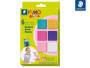 STAEDTLER FIMO 8032002 - Modelling clay - Gold,Lilac,Pink,Turquoise,White - Children - 6 colours - 110 °C - 42 g