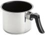 KARL KRÜGER Milchtopf mit Ausguss innen antihaftversiegelt 1 l Ø12cm Edelstahl