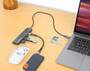 MANHATTAN USB-C PD 4K Dockingstation USB C-Stecker auf HDMI 4K60Hz 2x USB-A USB-C 5 Gbit/s USB-C PD 