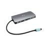 I-TEC USB-C Metal Dock 1xHDMI 1xVGA 1xSD+1xmicroSD Kartenleser 1xGLAN 1xAudio/Mic 3xUSB 3.1 1xUSB-C 