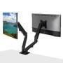 LINDY Dual Mount Desktop Gasfederarm - Schwarz (40708)