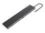 Conceptronic DONN32B 17-in-1 USB 3.2 Docking Datenverteiler/Umschalter