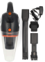 Nedis Handstaubsauger / 90 W / Wiederaufladbar / Nass / Trocken / Li-Ion / Grau / Orange / Schwarz