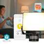 Nedis Smartlife-Außenleuchte / Bewegungssensor / 1620 lm / Wi-Fi / 20 W / Warm bis kühlen weiß / 3000 - 6500 K / Aluminium / Android™ / IOS