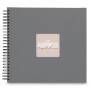 Hama  Fine Art  Spiral Steingrau 36x32 50 schwarze Seiten    9841 Archivierung -Fotoalben-