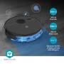 Nedis SmartLife Roboter-Staubsauger / Navigationsmethode: Laser-Navigation / Wi-Fi / Kapazität Auffangbehälter: 0.59 l / Automatisches Laden / Maximale Betriebszeit: 1.75 Std / Schwarz / Android™ / IOS