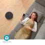 Nedis SmartLife Roboter-Staubsauger / Navigationsmethode: Laser-Navigation / Wi-Fi / Kapazität Auffangbehälter: 0.59 l / Automatisches Laden / Maximale Betriebszeit: 1.75 Std / Schwarz / Android™ / IOS