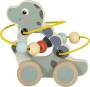 SMALL FOOT Schiebetier mit Motorikschleife "Dino" FSC 100%