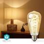 Nedis SmartLife LED Filament Lampe / Wi-Fi / E27 / 360 lm / 4.90 W / Warm bis kühlen weiß / 1800 - 6500 / Glas / Android™ / IOS / ST64 / 1 Stück