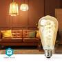 Nedis SmartLife LED Filament Lampe / Wi-Fi / E27 / 360 lm / 4.90 W / Warm bis kühlen weiß / 1800 - 6500 / Glas / Android™ / IOS / ST64 / 1 Stück