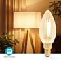 Nedis Smartlife LED Filament Lampe| WLAN| E14| 470 lm| 4.9 W| Warmweiss| 1800 - 3000