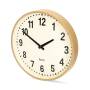Nedis Wanduhr / Durchmesser: 300 mm / Holz / Leise Bewegung / Holz