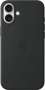 Apple iPhone 16 Silikon Case mit MagSafe, schwarz