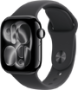 Apple Watch 11 42mm GPS Alu S/M Sportarmband diamantschwarz/sch Smartwatches ohne SIM
