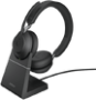 Jabra Evolve2 65 UC Stereo USB-A Headset schwarz BT m.Ladestation PC-Headsets