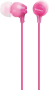 Sony MDR-EX15LP - Headphones - In-ear - Music - Pink - 1.2 m - Wired