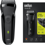 Braun Series 3 300s - Foil shaver - 2 SensoFoil - Black - LED - Battery - Nickel-Metal Hydride (NiMH)
