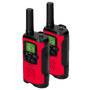 Alecto Walkie-Talkie Set / 2 Handsets / Bis zu 7 km / Frequenzkanäle: 8 / PTT / VOX / 24 h Standby / Kopfhörerausgang / Eingebaute Taschenlampe / Rot