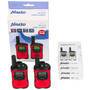 Alecto Walkie-Talkie Set / 2 Handsets / Bis zu 7 km / Frequenzkanäle: 8 / PTT / VOX / 24 h Standby / Kopfhörerausgang / Eingebaute Taschenlampe / Rot