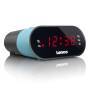 Lenco CR-07 - Clock - FM,PLL - LED - Black - Blue - 3 V - AC - Battery