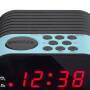 Lenco CR-07 - Clock - FM,PLL - LED - Black - Blue - 3 V - AC - Battery