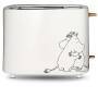 MOOMIN Keramik-Toaster, 2 Scheiben, 875W, weiß