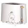 MOOMIN Keramik-Toaster, 2 Scheiben, 875W, weiß