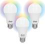 Alecto Intelligente LED-Farblampe mit Wi-Fi 3er-Pack
