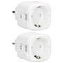 Alecto Smart Wi-Fi-Stecker 16A 3680W 2er-Pack Weiß
