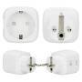 Alecto Smart Wi-Fi-Stecker mit Energiemonitor 16A 3680W 3er-Pack Weiß