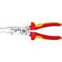 KNIPEX 13 96 200 - Needle-nose pliers - Steel - Plastic - Red/Orange - 20 cm - 280 g