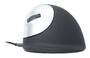 R-GO Tools R-Go Maus HE ergonomisch links  USB       mittel  schw./silb retail (RGOHELE)