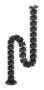 NEOMOUNTS BY NEWSTAR NEOMOUNTS Cable Spine Organizer for sit/stand desk frames magnet mounted black 