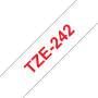 Brother Laminated tape 18mm - Red on white - TZe - Thermal transfer - Brother - PT-2100VP - PT-7600 - PT-2430PC - PT-2700 - PT-2730 - PT-9600 - PT-9700PC - PT-9800PCN - 1.8 cm