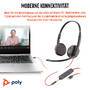HP Poly Blackwire 3225 Stereo USB-C Headset +3,5mm Plug +USB-C/A Adapter Bulk (8X229A6)