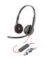 HP Poly Blackwire 3225 Stereo USB-C Headset +3,5mm Plug +USB-C/A Adapter Bulk (8X229A6)