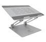 ICY BOX IB-NH300 - Notebook stand - Silver - Aluminium - Silicone - 43.2 cm (17") - 3 kg - 15 cm