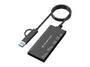 CONCEPTRONIC Kartenleser USB-A/-C3.2->7-in-1         schwarz (BIAN10B)