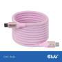 Club 3D Club3D Lifestyle USB-C Magnetisches Kabel 240W 2m rosa St/St (CAC-3031)
