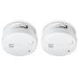 Alecto Mini-Rauchmelder mit 5-Jahres-Batterie 2er-Pack Weiß