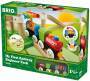 Ravensburger BRIO World 33727 Mein erstes BRIO Bahn Spiel Set  Zug mit Waggon, Schienen & Hängebrüc