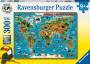 Ravensburger 13257 Puzzle Tiere rund um die Welt 300 Teile