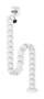 NEOMOUNTS BY NEWSTAR NEOMOUNTS Cable Spine Organizer for sit/stand desk frames clamp mounted white (