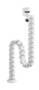 NEOMOUNTS BY NEWSTAR NEOMOUNTS Cable Spine Organizer for sit/stand desk frames clamp mounted white (