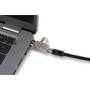 Kensington Slim N17 2.0 Keyed Dual Head Laptop Lock for Wedge-Shaped Slots - Kensington - Key - Black