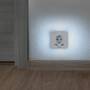 Hama LED-Nachtlicht m. Steckdose ws (223498)