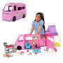Mattel Barbie Super Abenteuer-Camper Spielset mit Dachzelt, Grill mit Farbwechseleffekt und über 60 