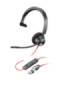 HP Poly Blackwire 3310 Monaural Microsoft Teams Certified USB-C Headset +USB-C/A Adapter (8X216AA)