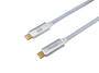 Equip Kabel USB-C3.2->C Gen2 4K  PD100W St/St  3.00m    weiß (128360)