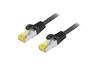 Equip Patchkabel Cat6A Outd.S/FTP 2xRJ45  5.00m schwarz LSZH Polybeutel (605104)